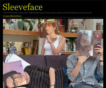 Sleeveface （顔ジャケを使ったおもしろ写真サイト）