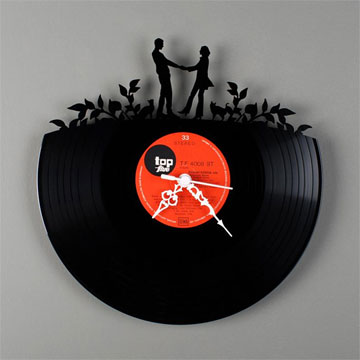 レコード壁掛け時計 / Wall clock RE VINYL by Pavel Sidorenko