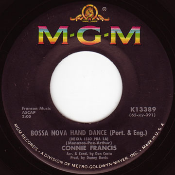 CONNIE FRANCIS / Bossa Nova Hand Dance / Roundabout