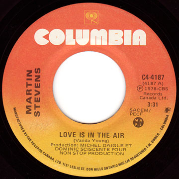 MARTIN STEVENS / Love Is In The Air
