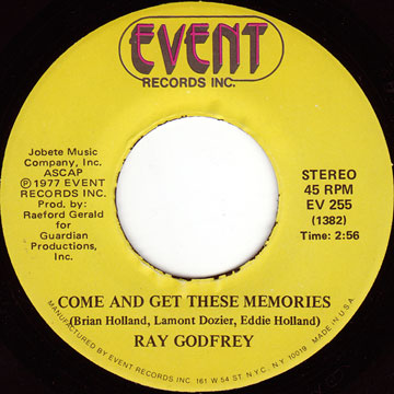 RAY GODFREY / Come And Get These Memories / I'm The Other Half Of You